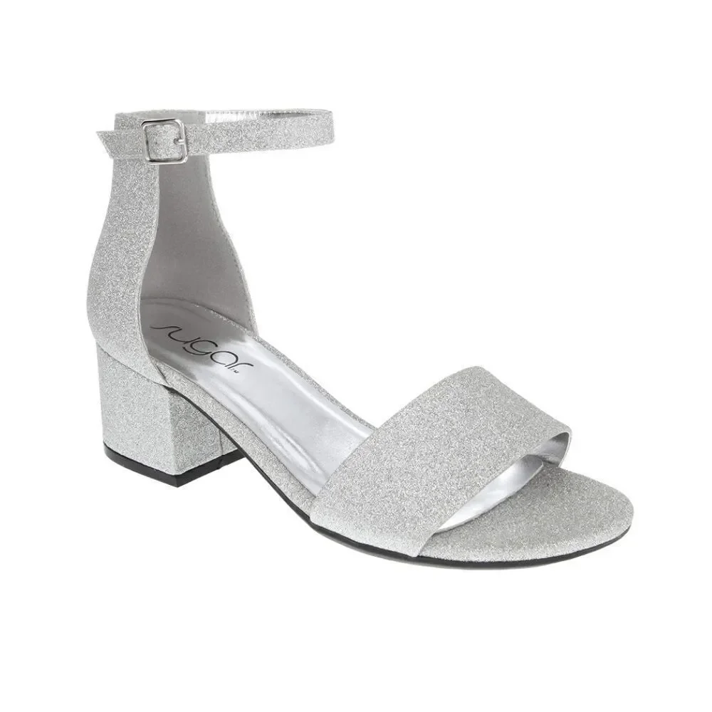 Sugar Women’s Sandals sz 6.5 Silver Slip NEW #711